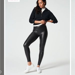 Faux leather leggings
